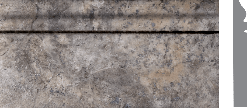 silver-trav-m3 Base Moulding 10x30,5cm
